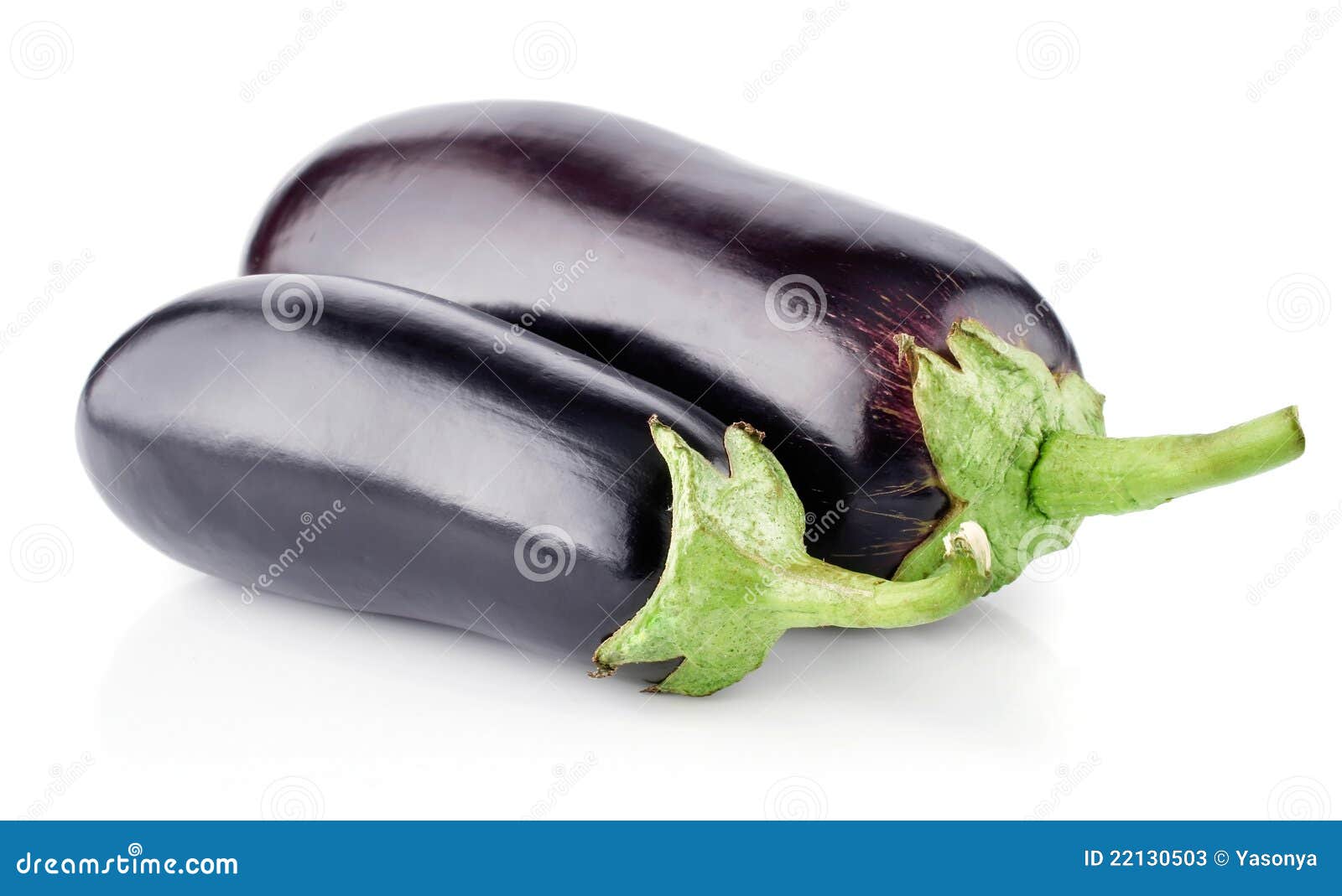 Two fresh eggplants stock image. Image of vitamins, eggplant 22130503