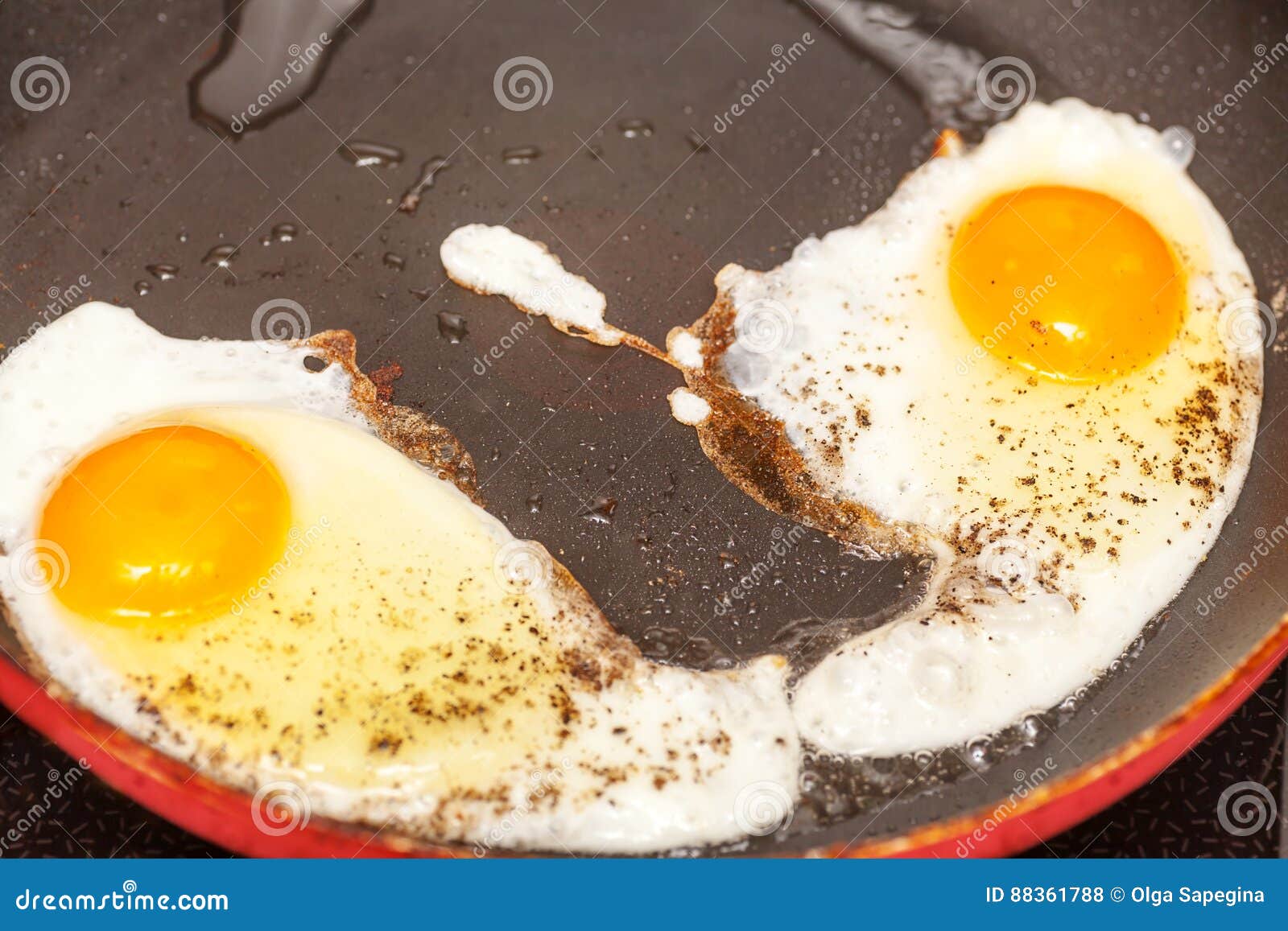 Two fried eggs stock photo. Image of gourmet, fried, healthy 88361788