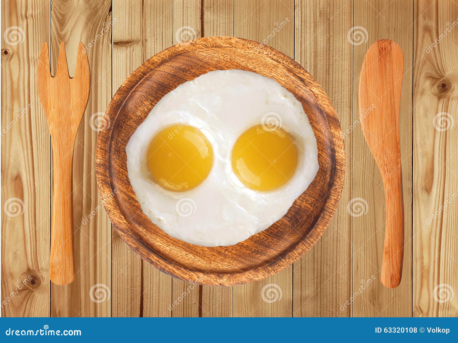 Two Fried Eggs Stock Photo, Picture and Royalty Free Image. Image 17696336.