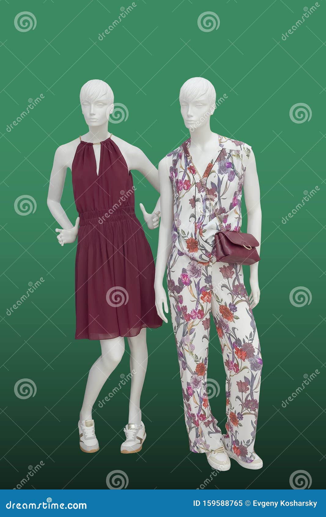 Two Full-length Female Mannequins Stock Image - Image of background ...