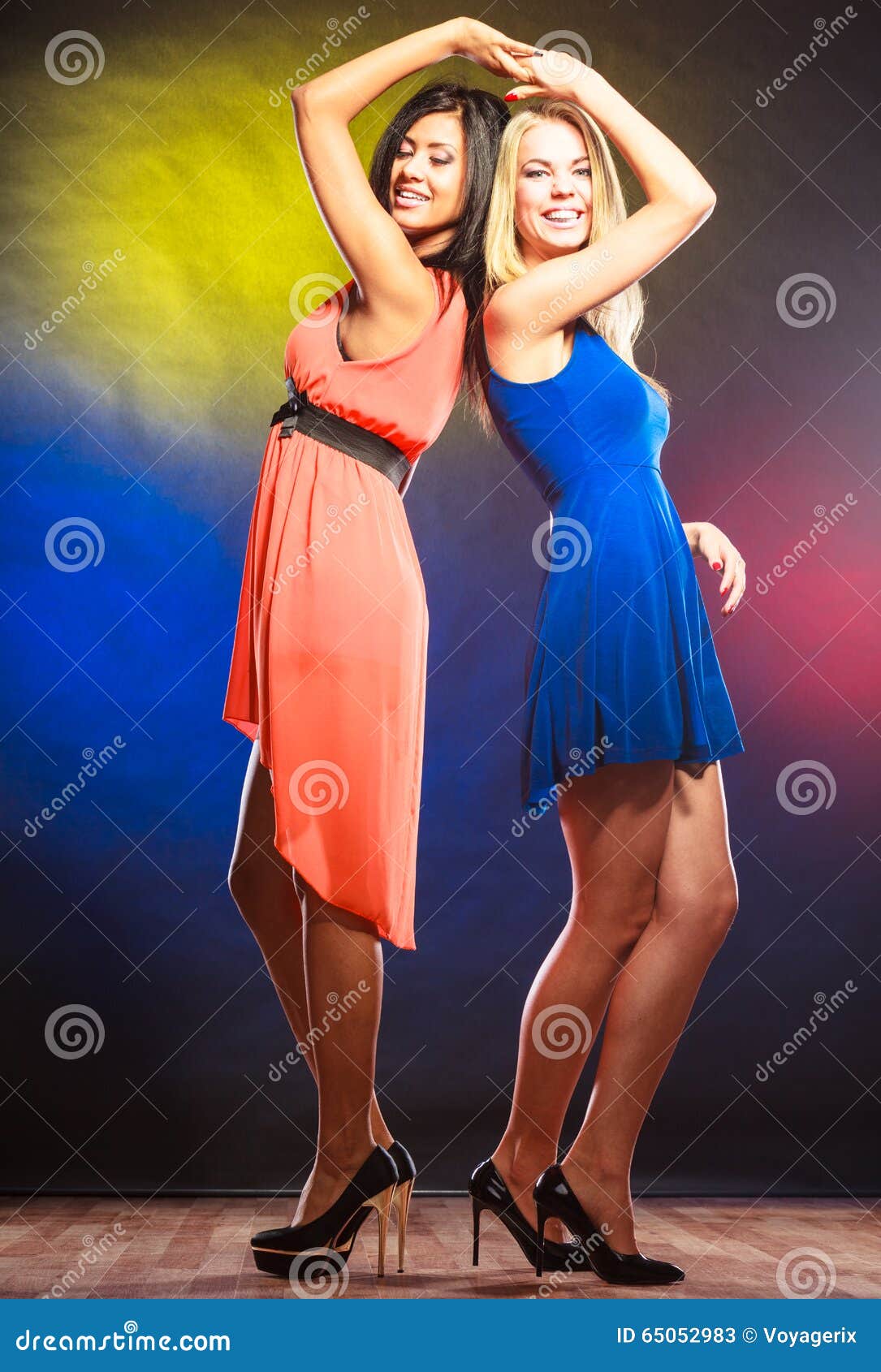 Two Funny Women in Dresses. Stock Image - Image of dance, carnival: 65052983 Two Funny Women in Dresses. Stock Image - Image of dance, carnival: 65052983