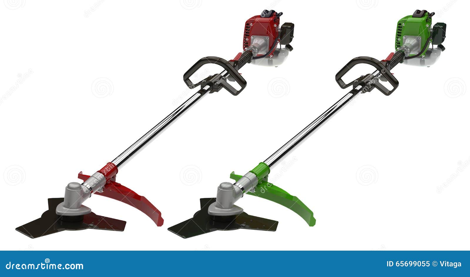 Two garden trimmer stock image. Image of lawnmower, weed 65699055