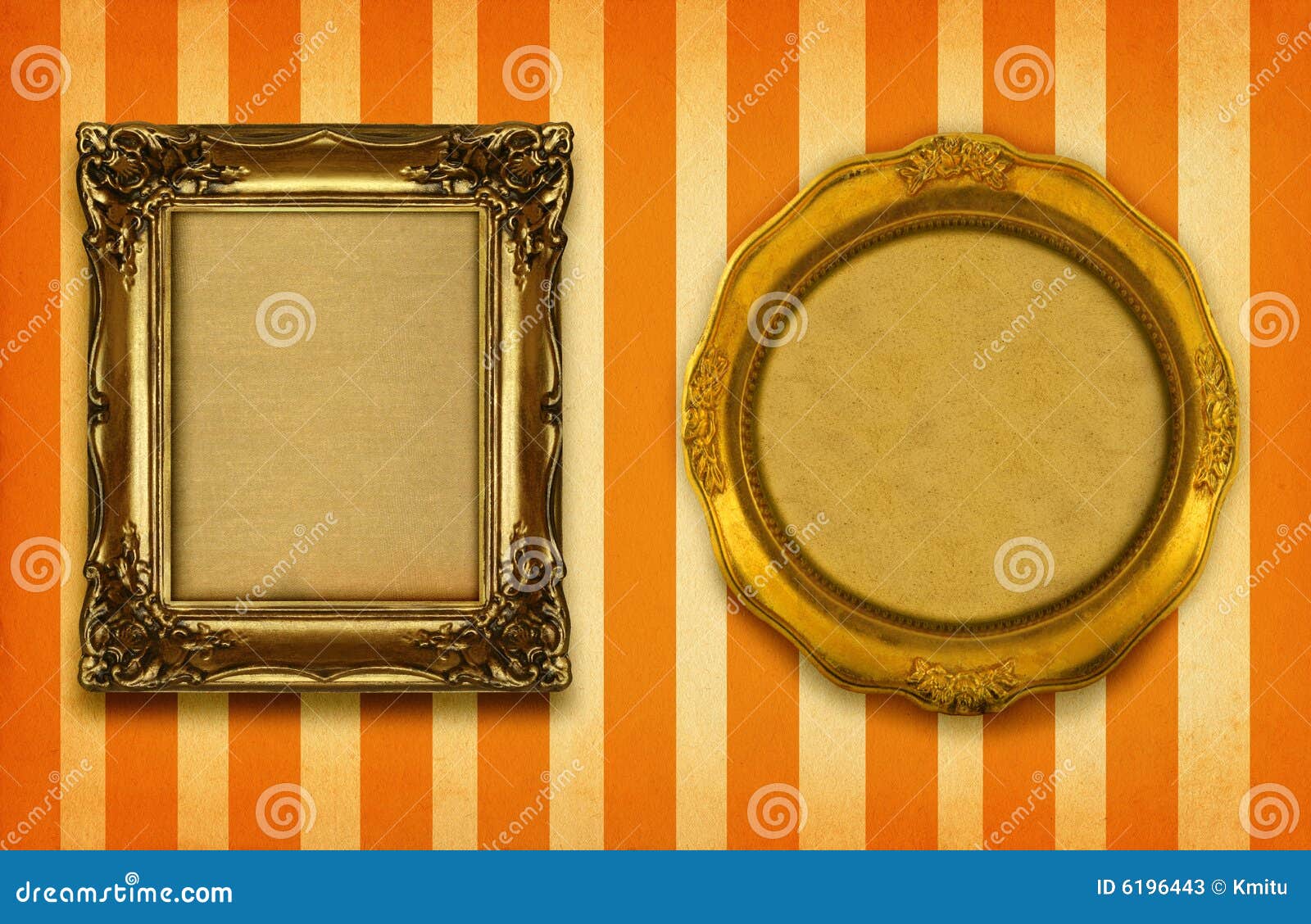 two gilded frames