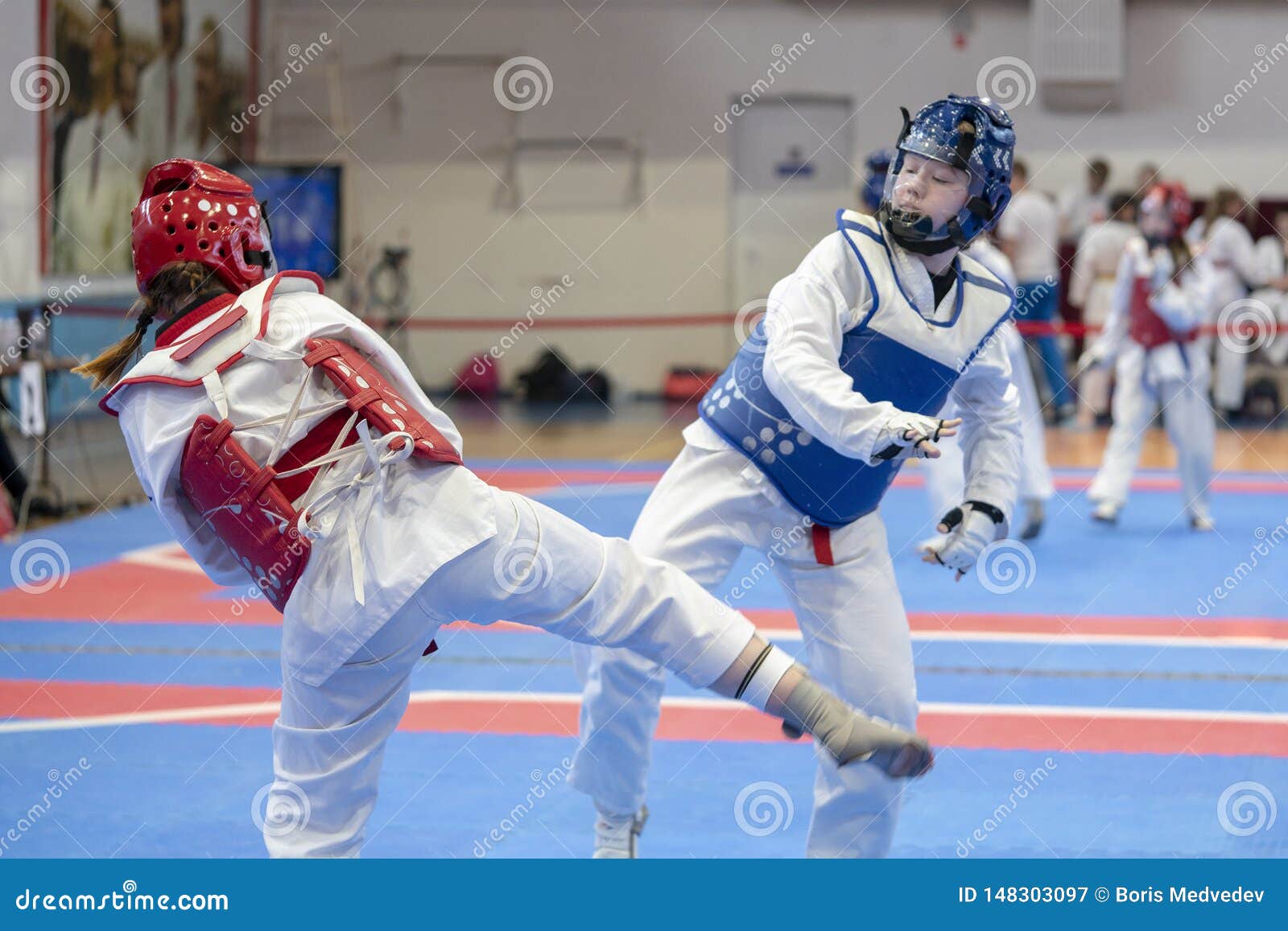 Adriana Taekwondo Blue Hair Training - wide 8