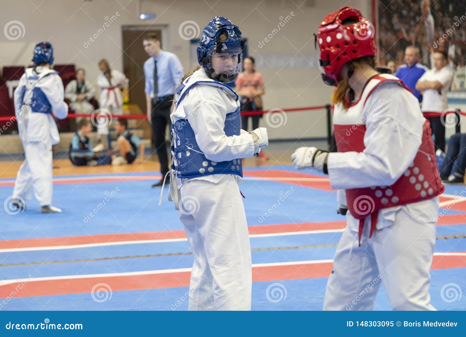 Adriana Taekwondo Blue Hair Training - wide 2