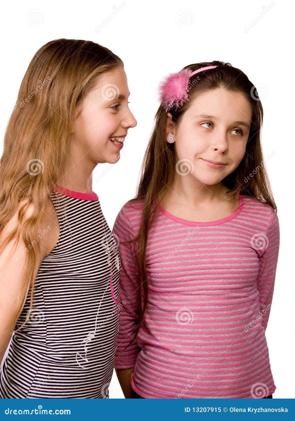 Two Girls Sharing Ideas Stock Image Image Of Head Hair 13207915