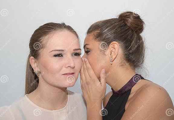 Two Girls Sharing A Secret Stock Image Image Of Friendship 57704161
