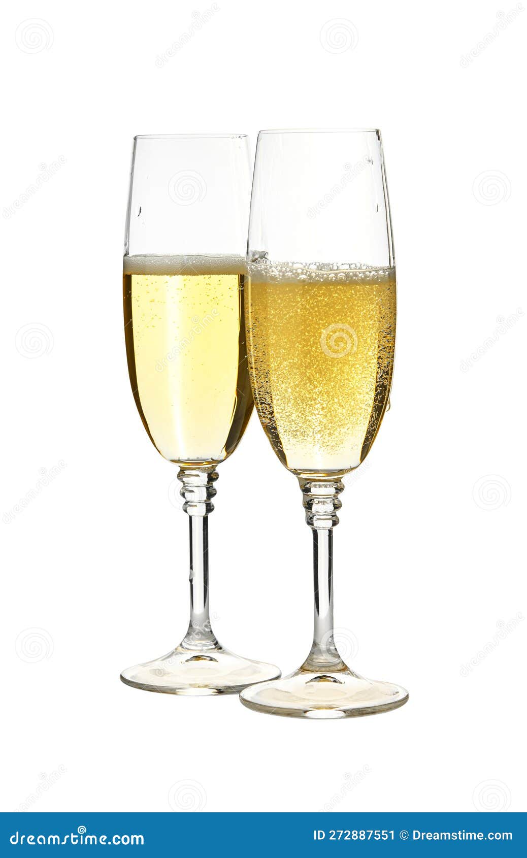 Two Glasses Of Champagne Isolated On Transparent Background Stock  Illustration - Download Image Now - iStock