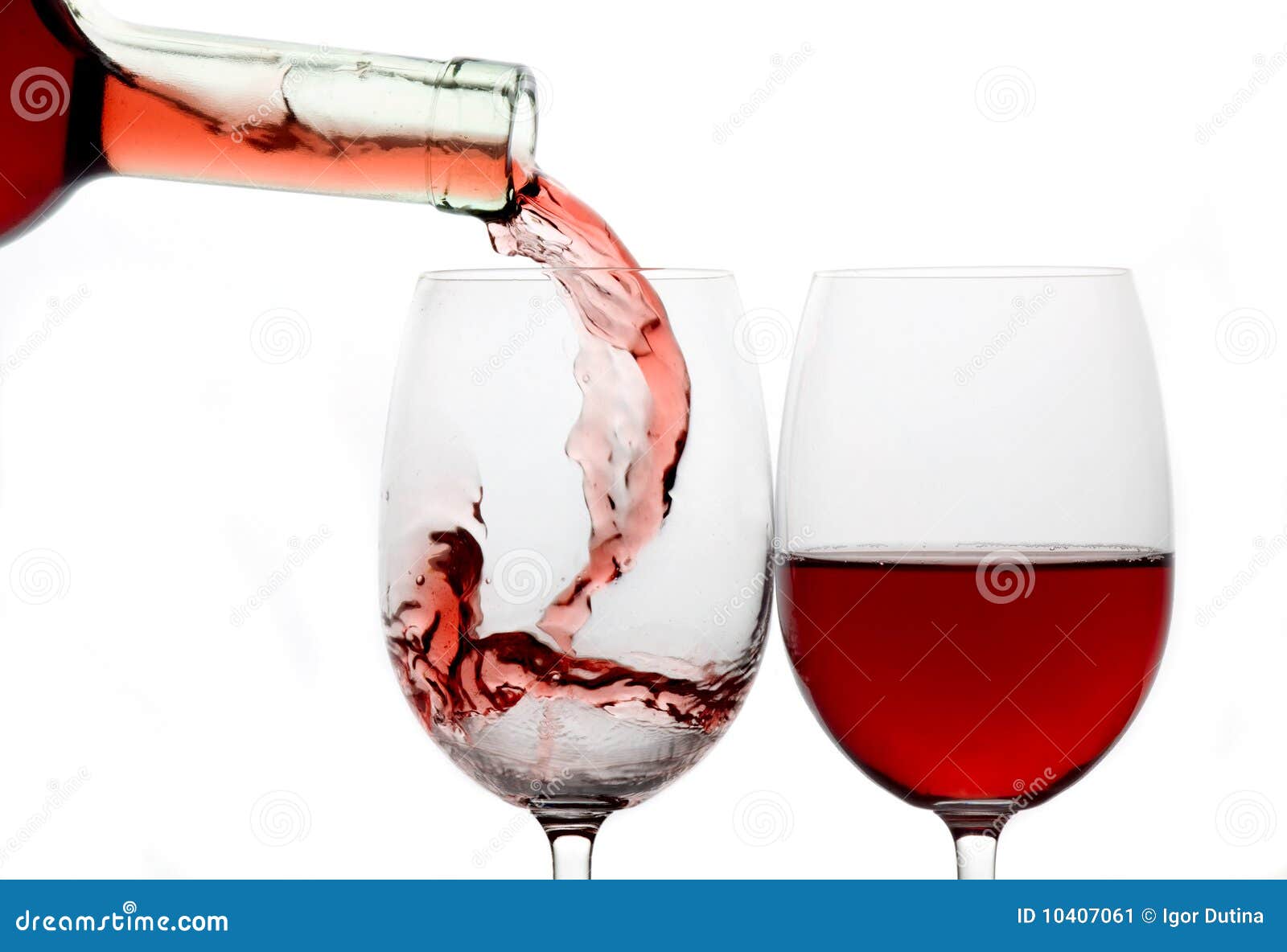 Two glasses of red wine stock image. Image of alcohol 10407061