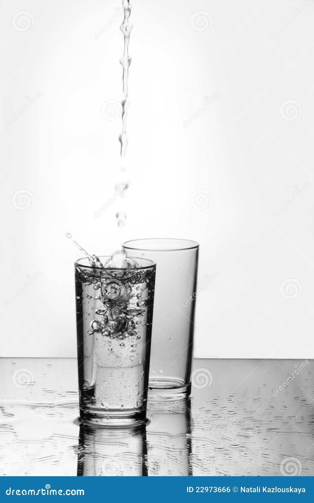 Two Glasses and Water Drops Stock Photo Image of light, event 22973666