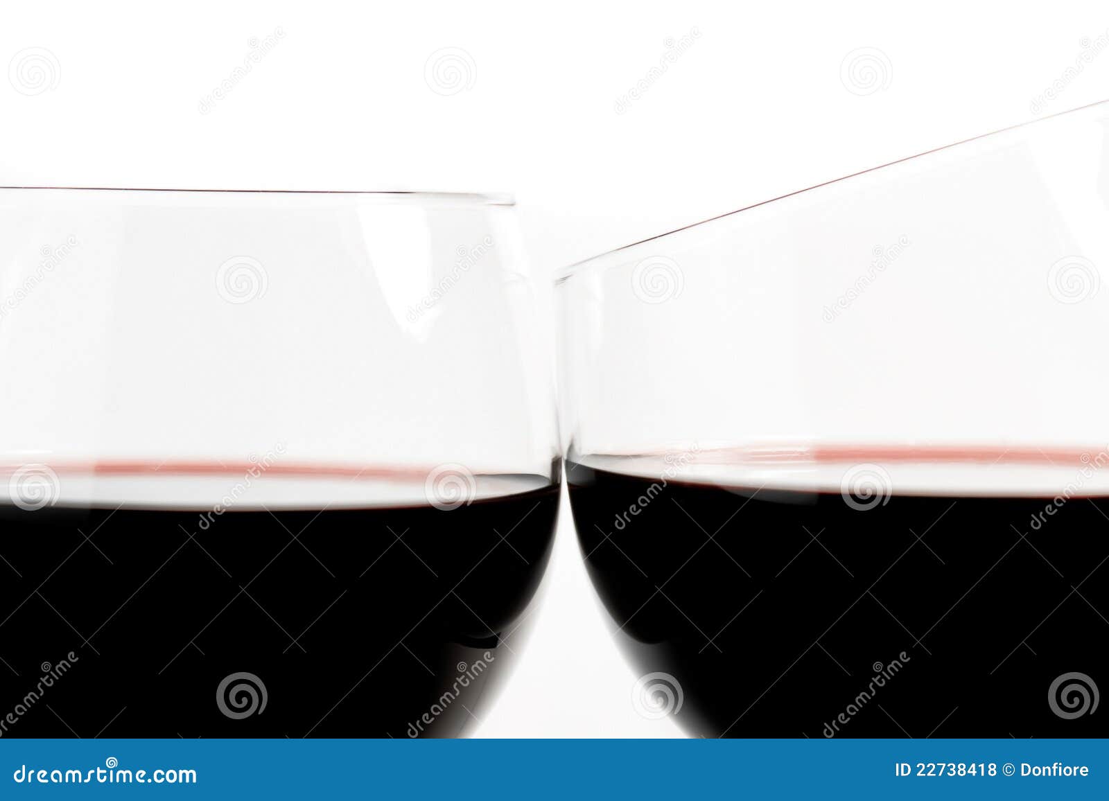 Two Glasses Of Wine Make Cheers Stock Photo Image of luxury, alcohol