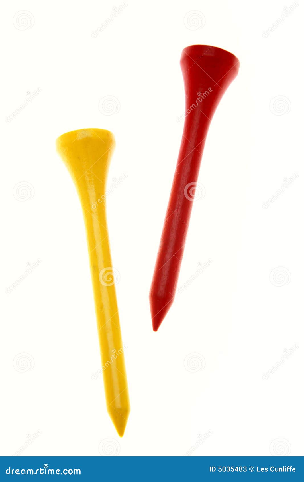 Two golf tees stock image. Image of golf, close, clipping 5035483