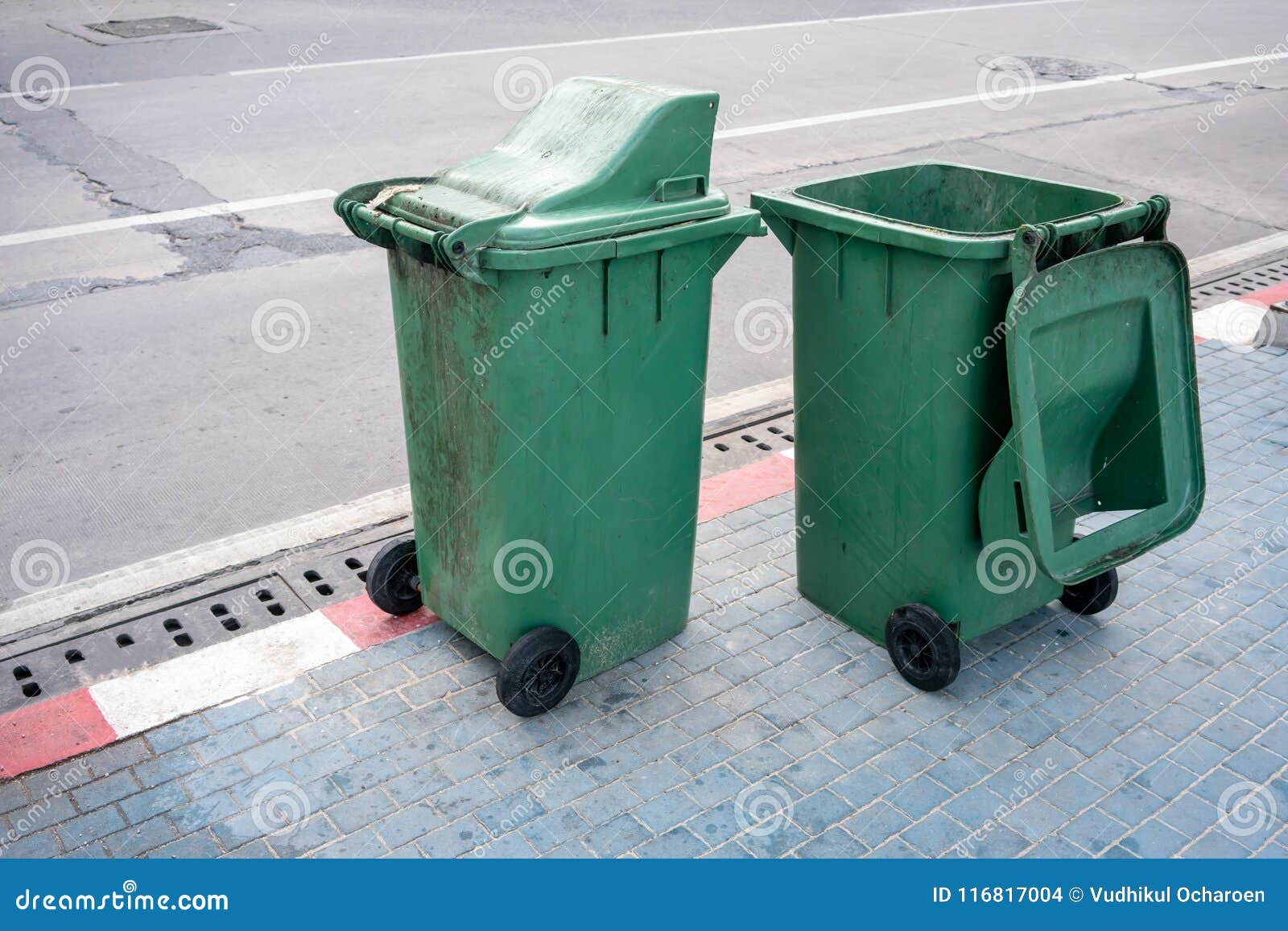 Two Green Public Dirty Trash Can On Street Stock Photo Image Of Environmental Environment Two Green Public Dirty Trash Can On Street Stock Photo Image Of Environmental Environment