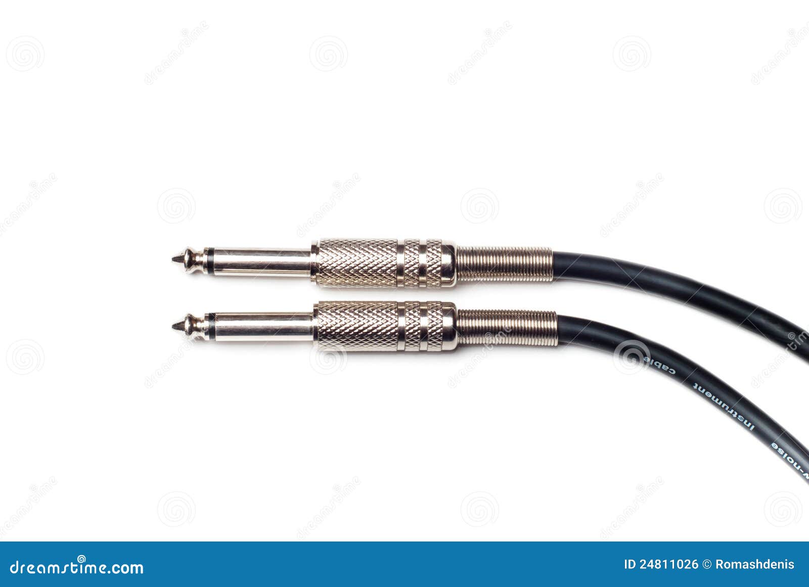 Two guitar Jack stock photo. Image of adapter, recording 24811026