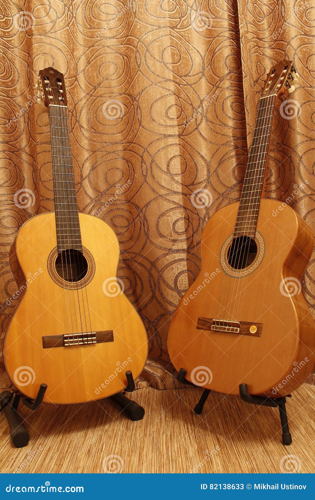 Two guitars stock image. Image of blues, concert, person 82138633