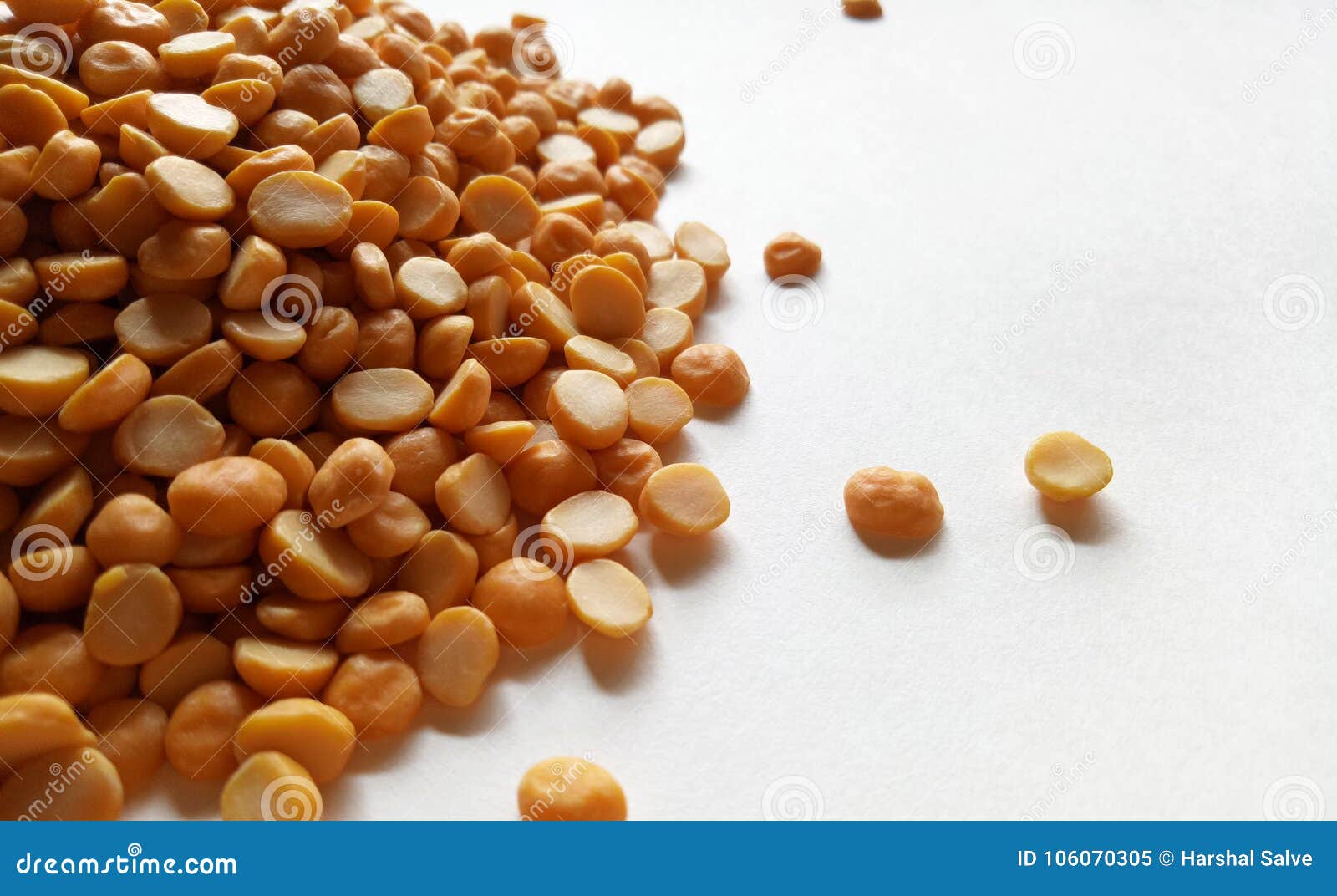 Yellow Split Peas Healthy Natural Food Stock Image Image of heap
