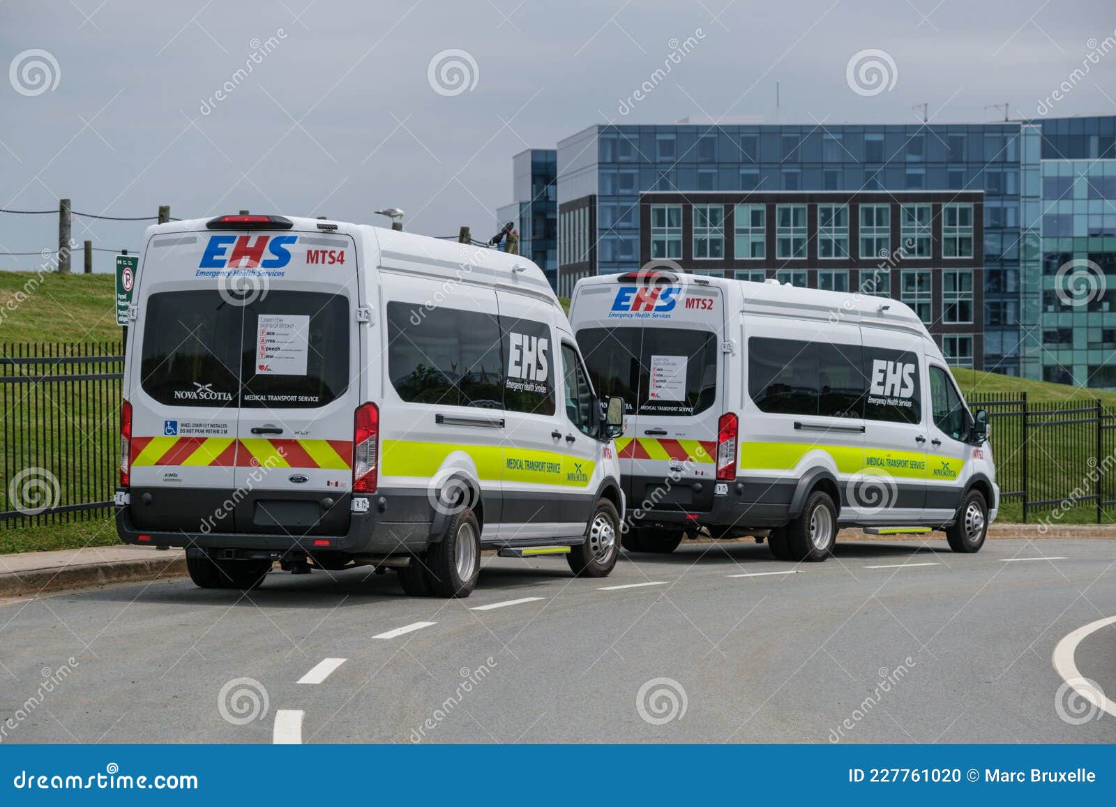 Two Halifax EHS Ambulances editorial image. Image of emergency 227761020