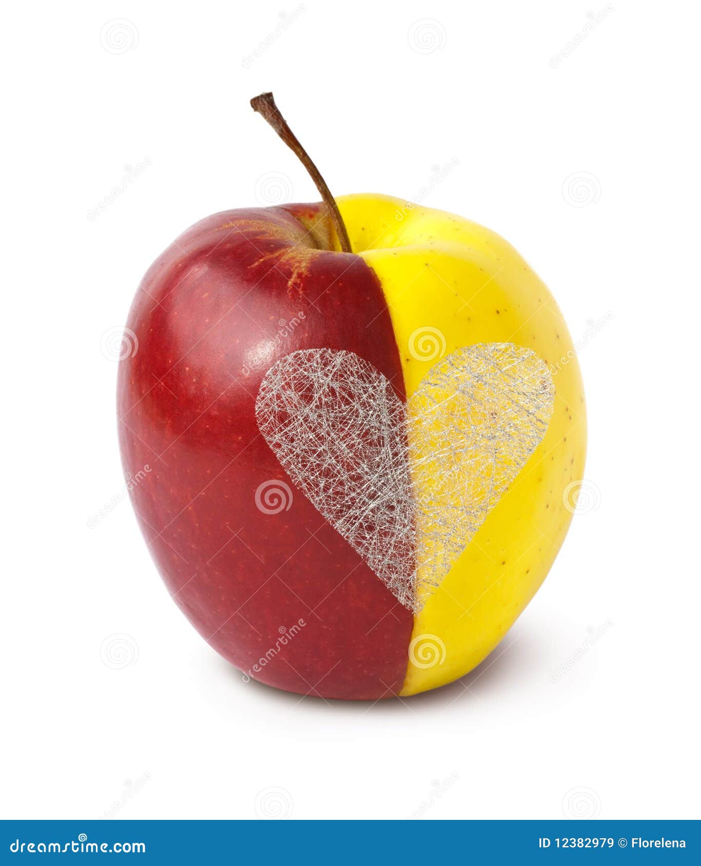 Two Halves One (Clipping Path Included) Stock Image Image of