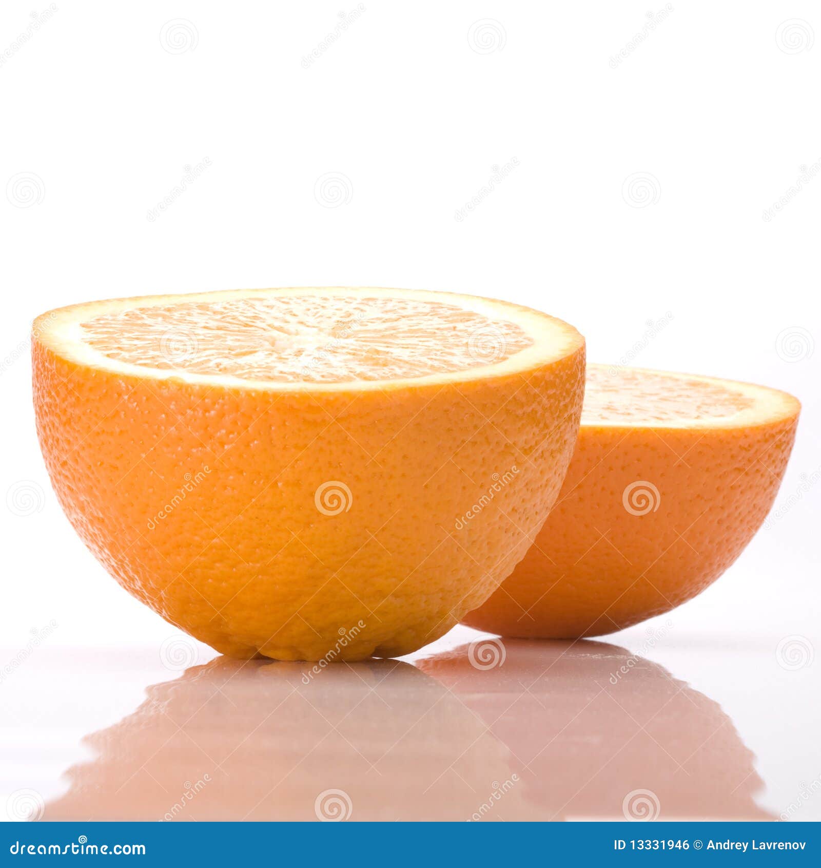 Two Halves Of An Orange Stock Photo Image Of Citrus 13331946