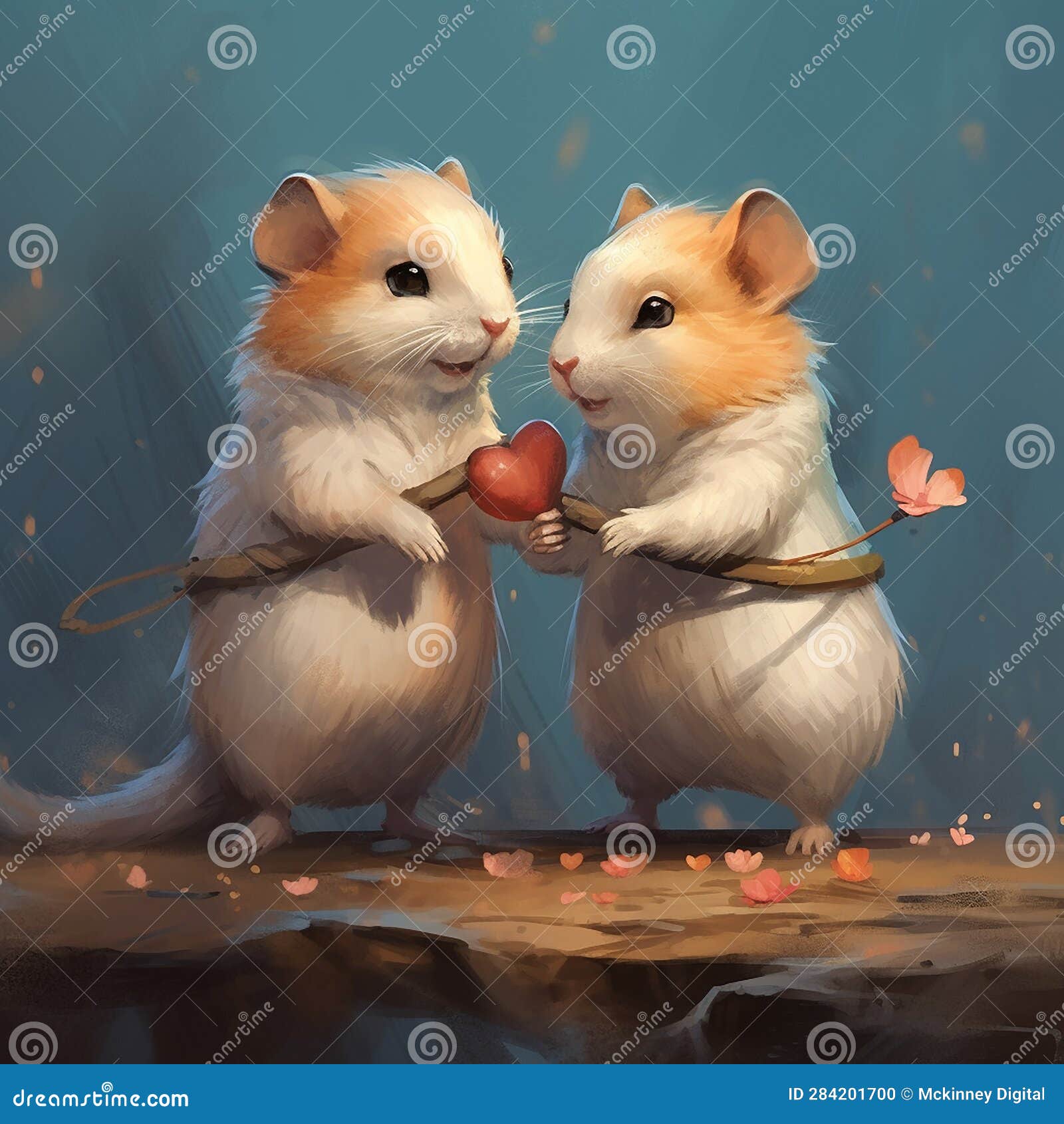 Hamster in cheap love