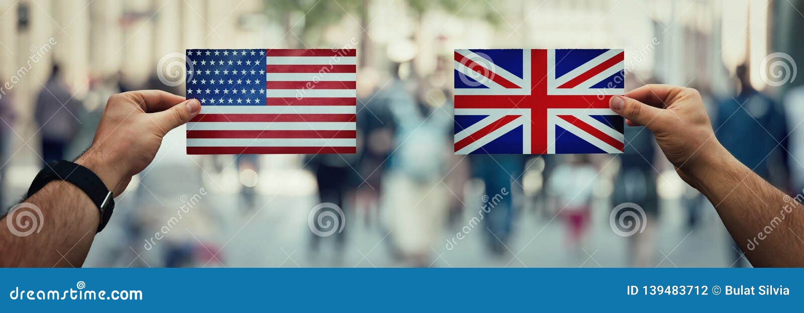 Usa vs uk stock photo. Image of collaboration, friendship - 139483712