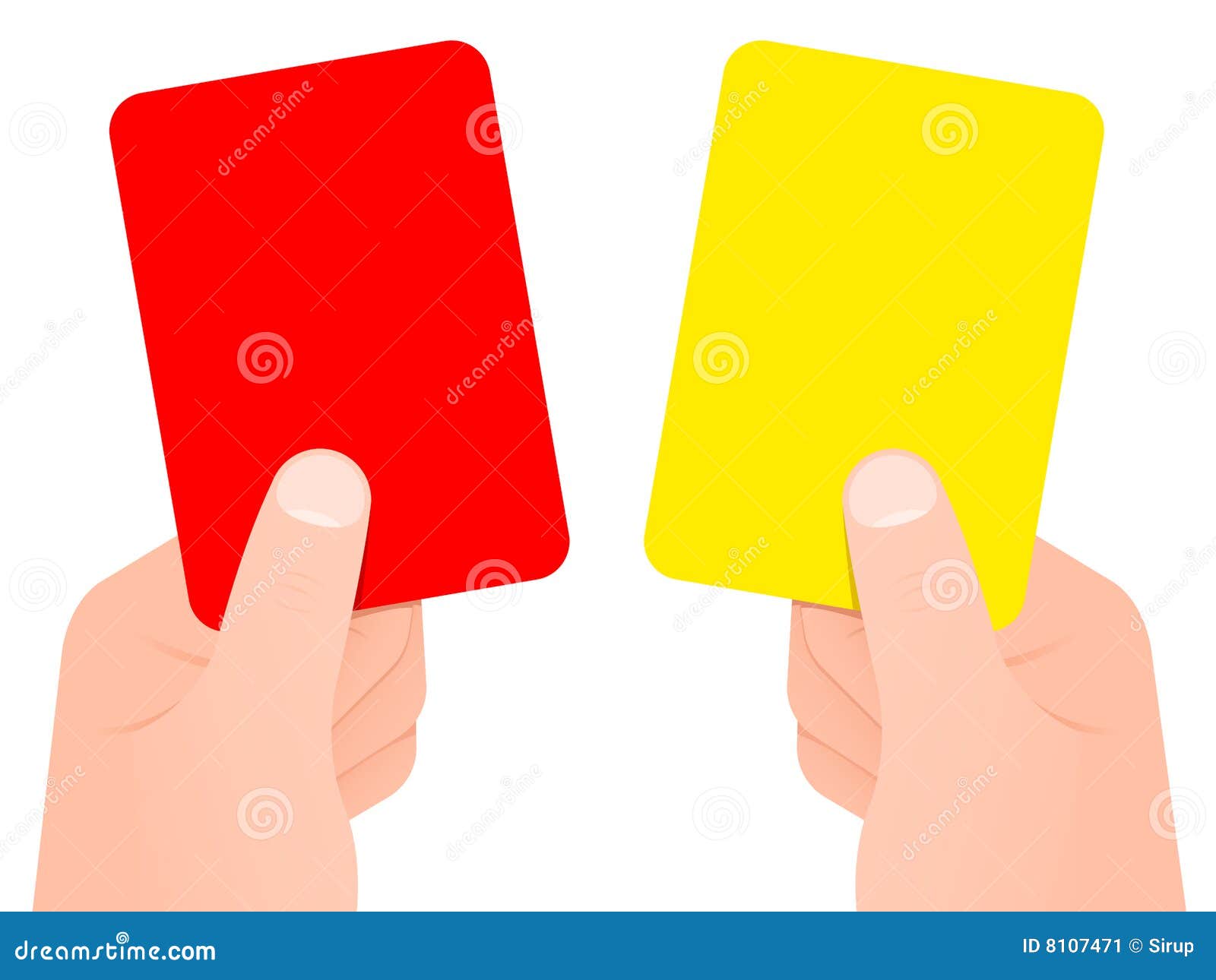 Red And Yellow Card Neon Sign. Football Refereeing Design. Night Bright