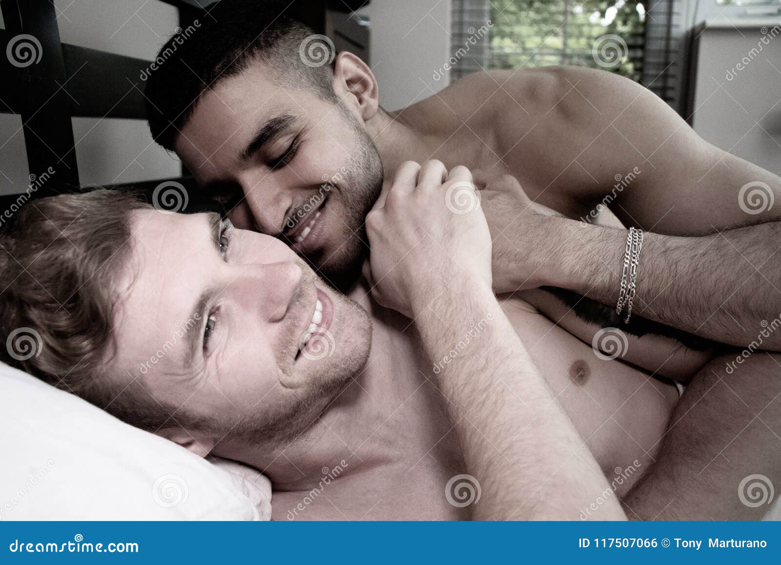 Naked, Gay Lovers, Husbands in Bed, Tickling and Laughing Stock Photo -  Image of lifestyle, eastern: 117507066
