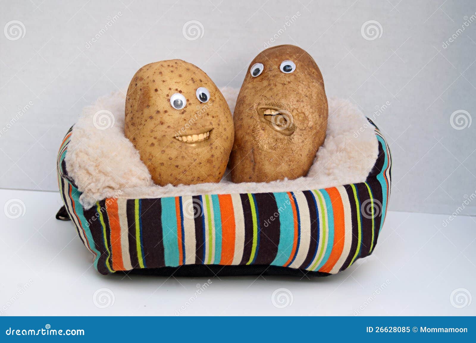 Two Happy Couch Potatoes Stock Illustration Illustration Of Crop