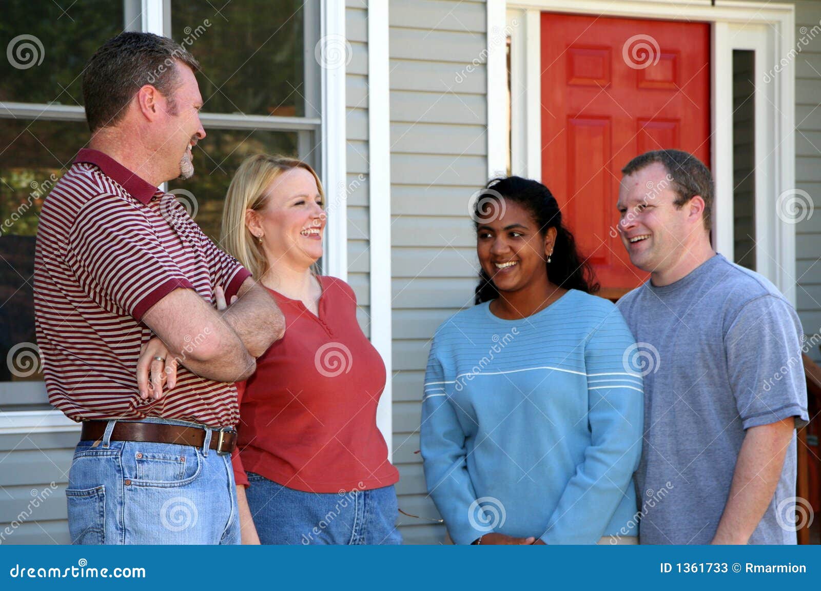 Two Happy  Couples  stock image Image of love inter 