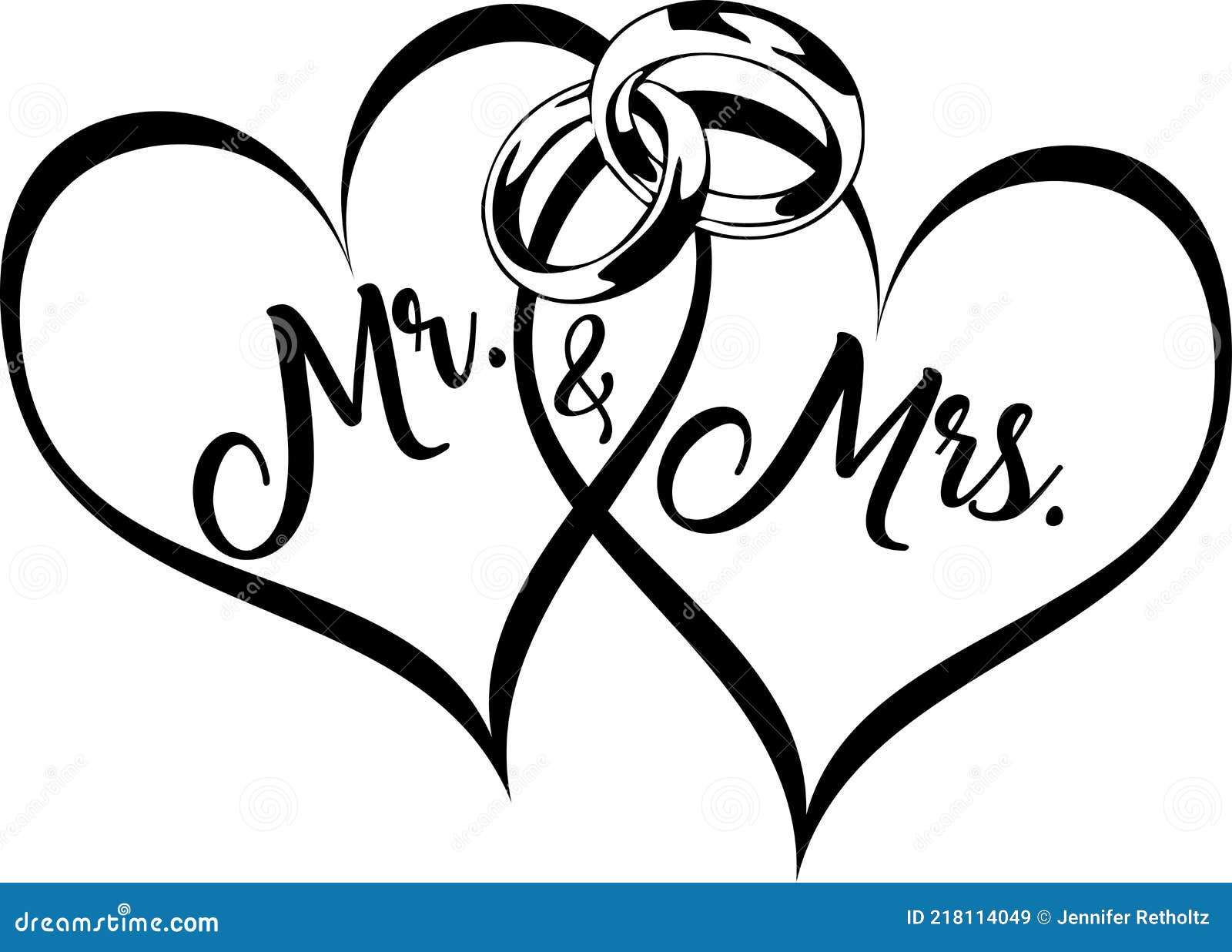 Intertwined Heart Wedding Stock Illustrations – 455 Intertwined