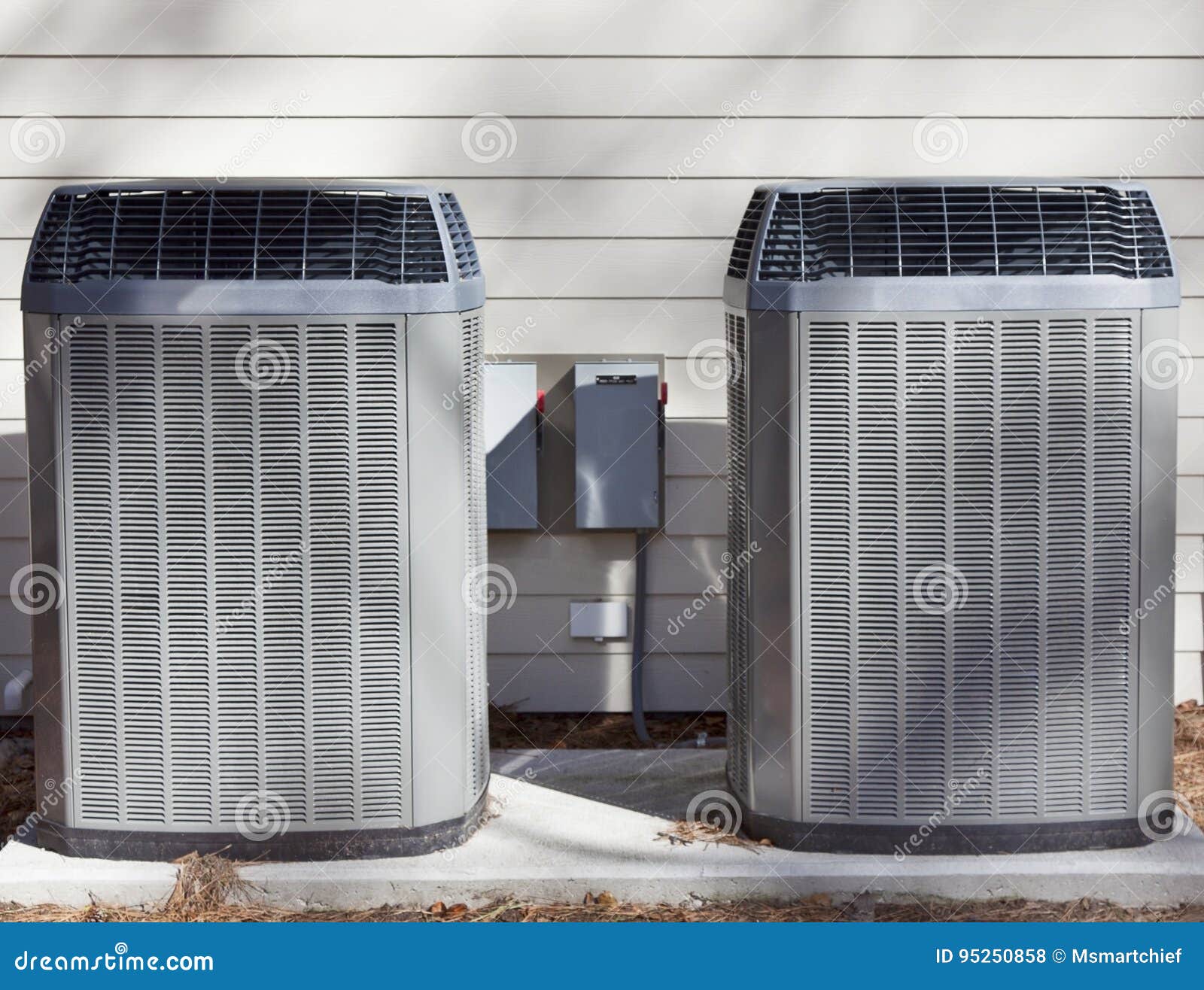 two heat pumps units