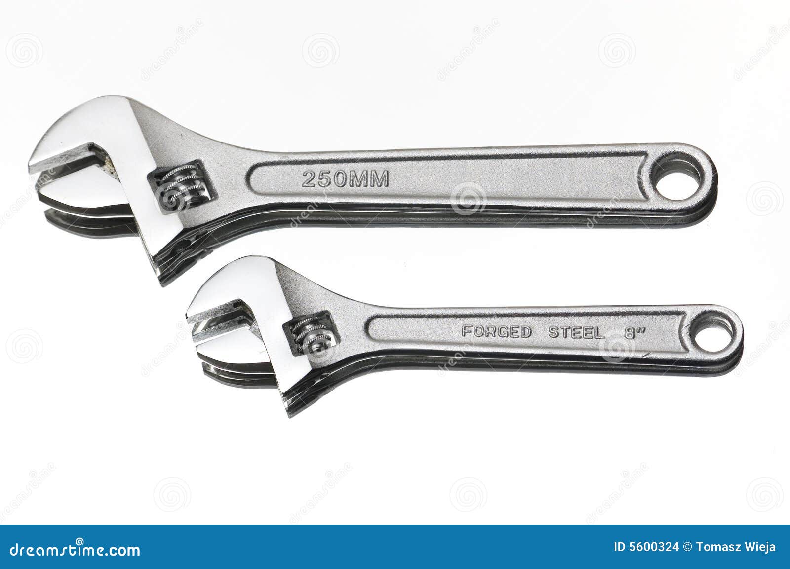 Two hydraulic wrenches stock photo. Image of article, instrument 5600324