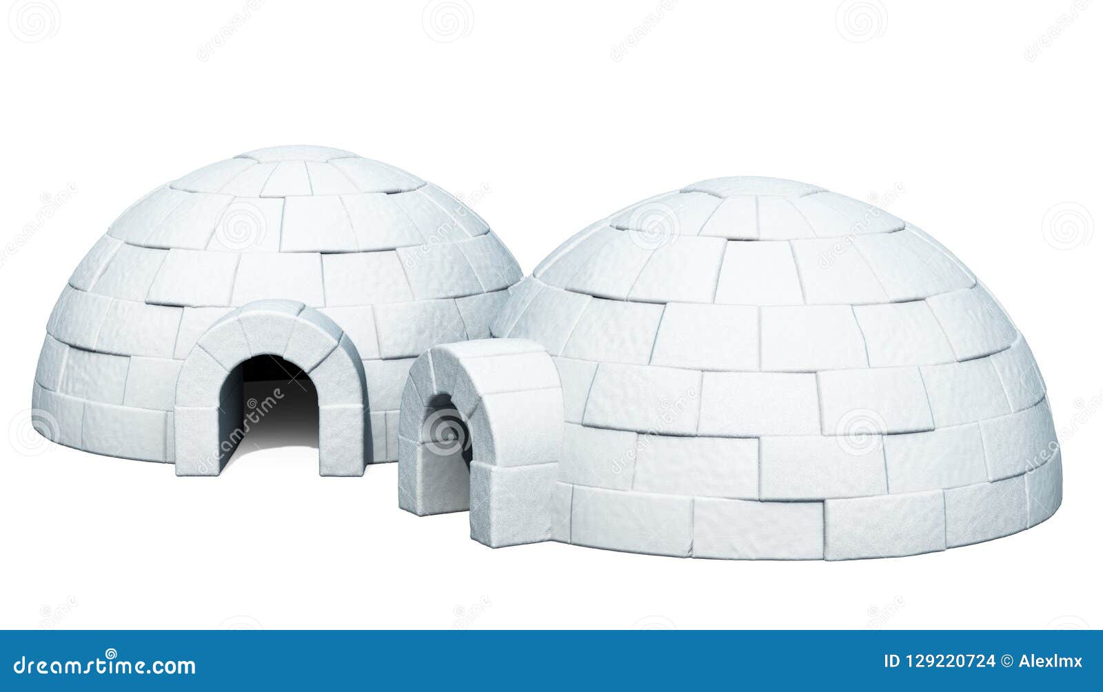 Igloos Ice House Cartoon Set 217437215