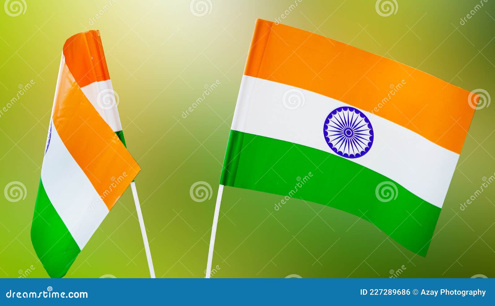 Two Indian Tricolor National Flags in Nature Background. Independence Day  and Republic Day of India Stock Photo - Image of nation, flagpole: 227289686