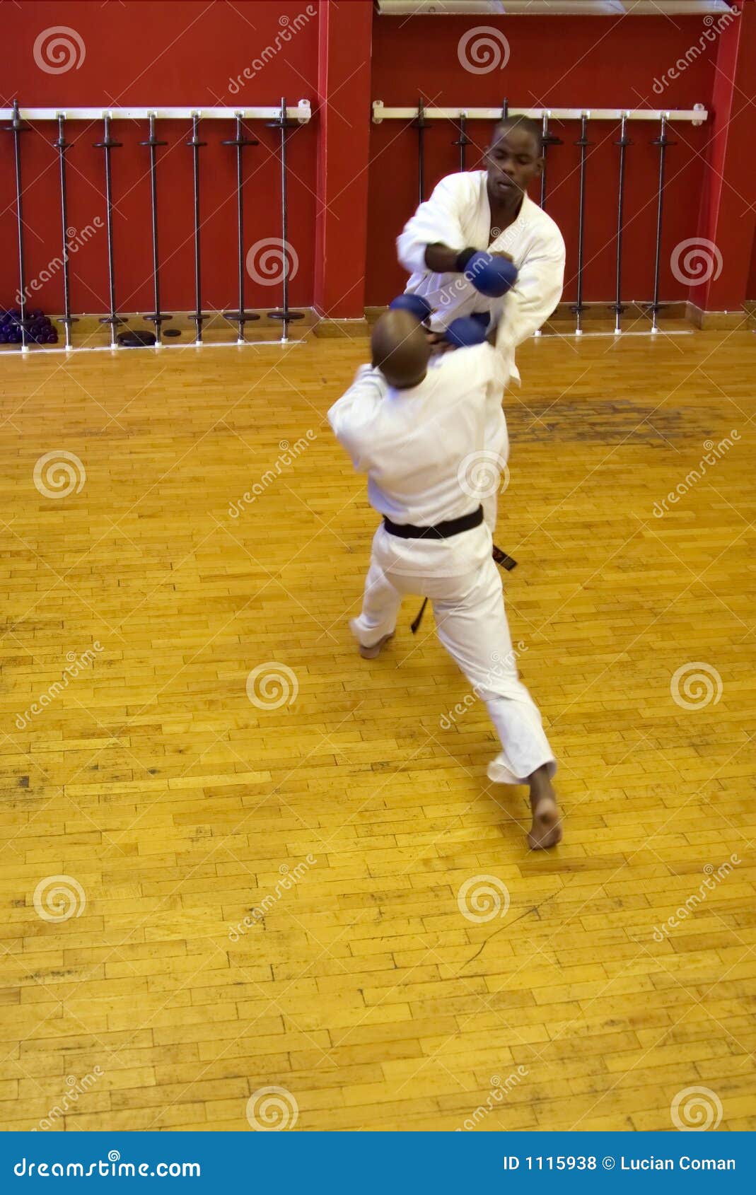 Two Karate Men Fighting Stock Photo Image Of Closeup 1115938 - 
