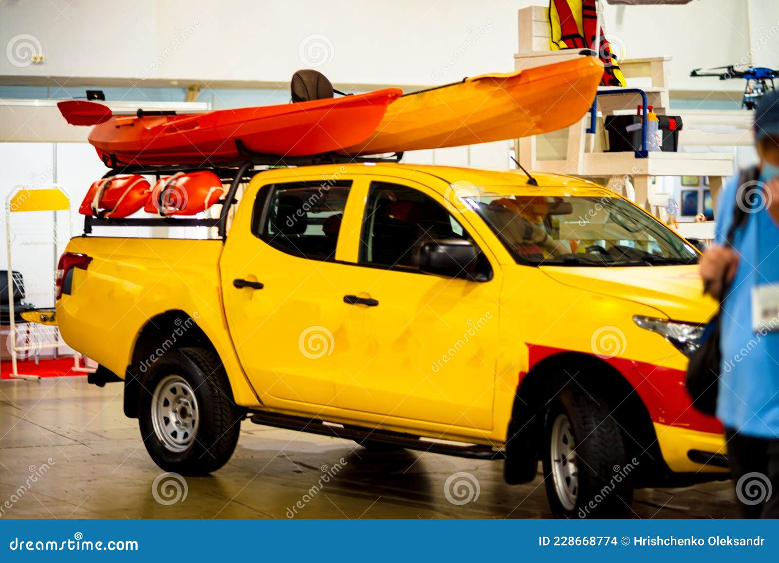 Two Kayaks Loaded on the Roof of the Car Stock Photo Image of cargo