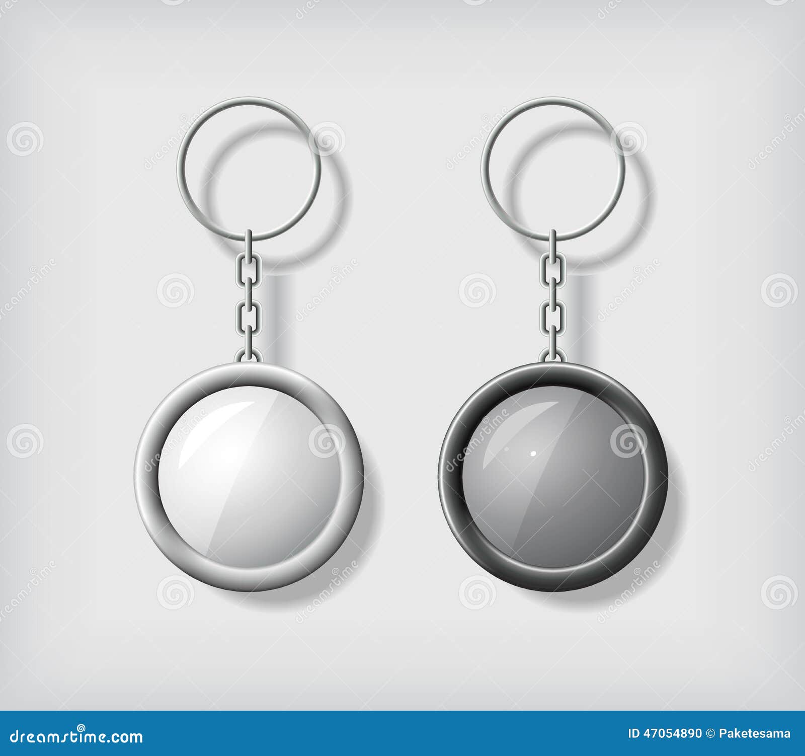 Download Two Key Chain Pendants Mockup Stock Illustration - Illustration of holder, keychain: 47054890