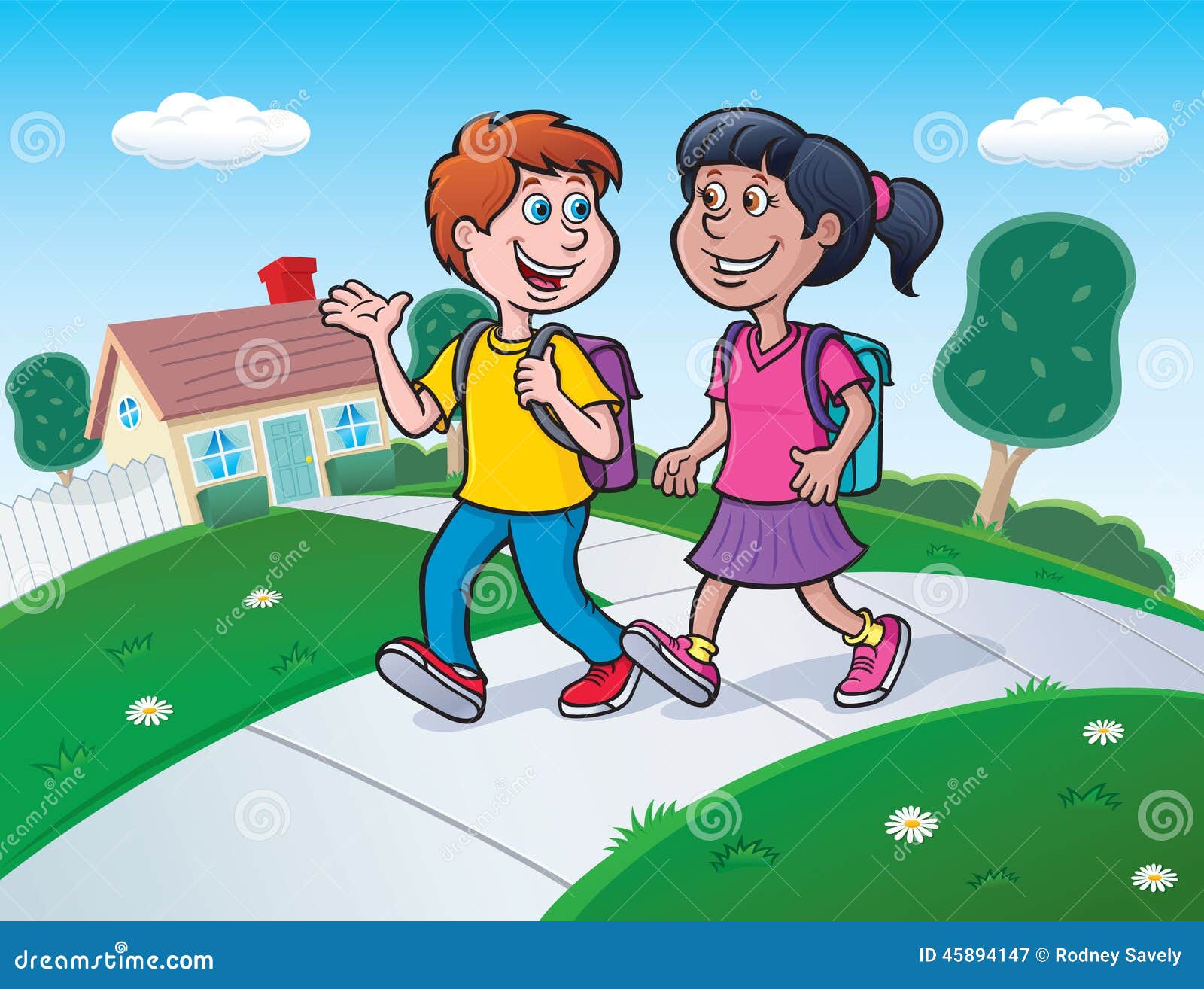 kids walking images