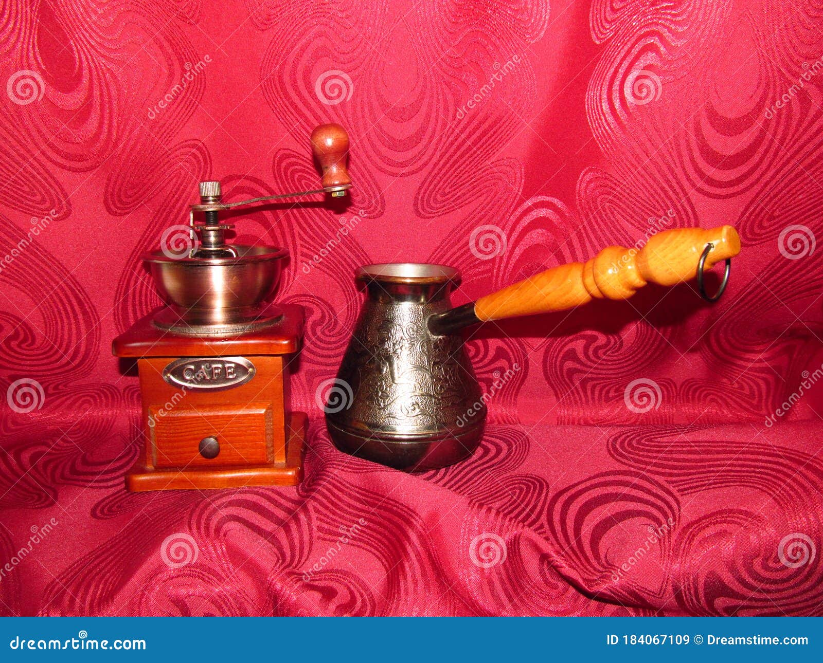 Coffee Grinders and Coffee Beans Stock Image Image of mill, caffeine