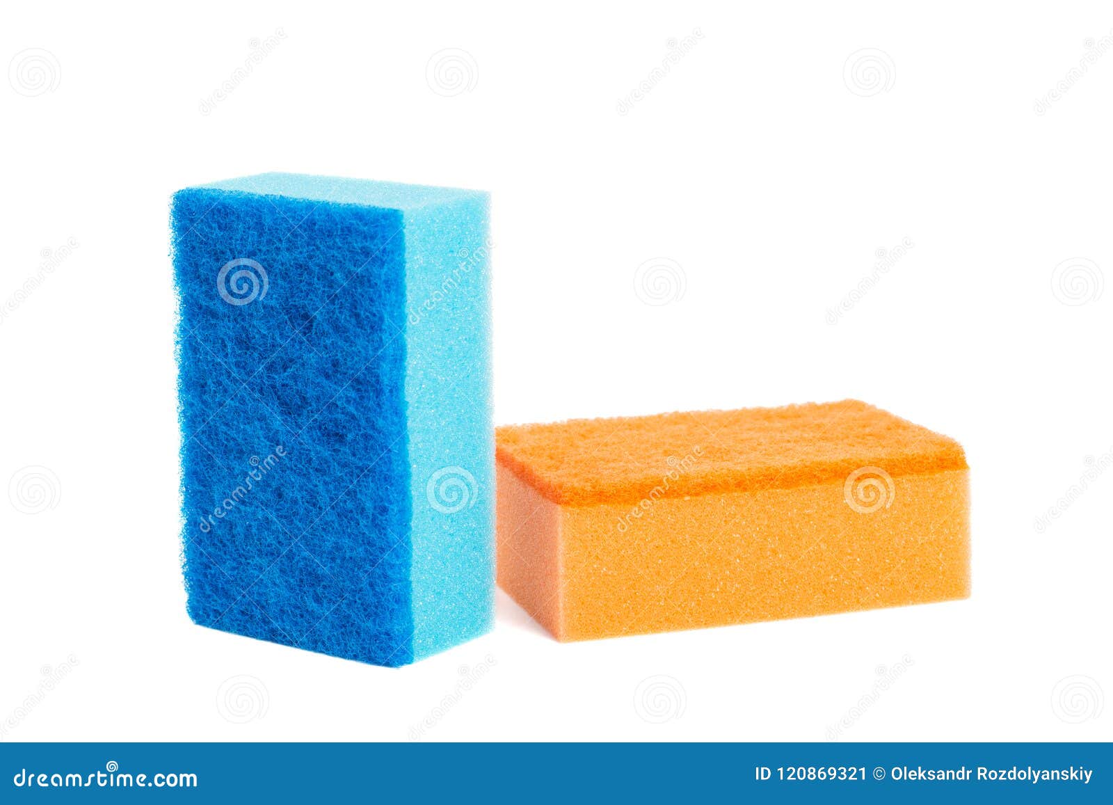 Two kitchen sponge stock image. Image of wash, sponge 120869321