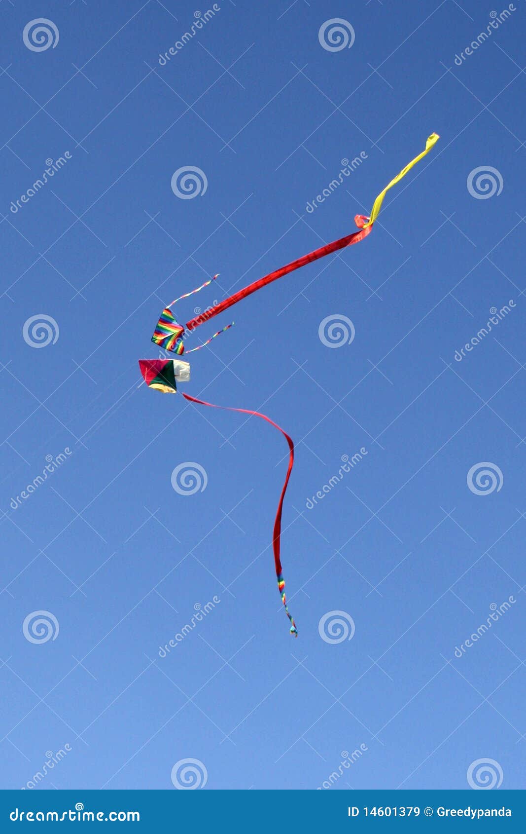 Two kites stock image. Image of wind, frendship, chinese 14601379