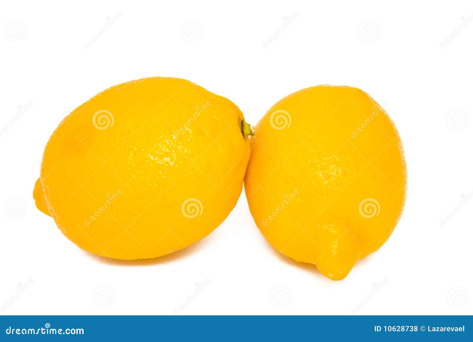 Two lemons stock photo. Image of health, kitchen, closeup - 10628738