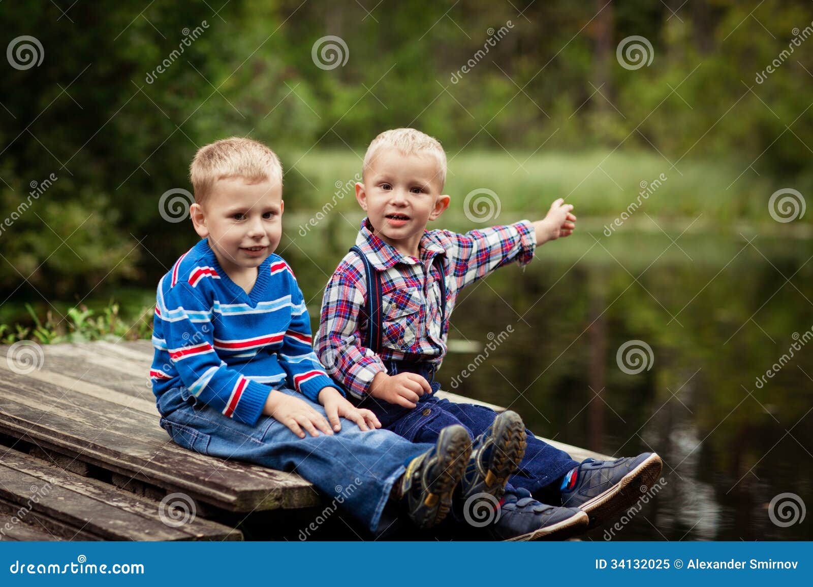 Two little boys fan stock image. Image of activity, length 34132025