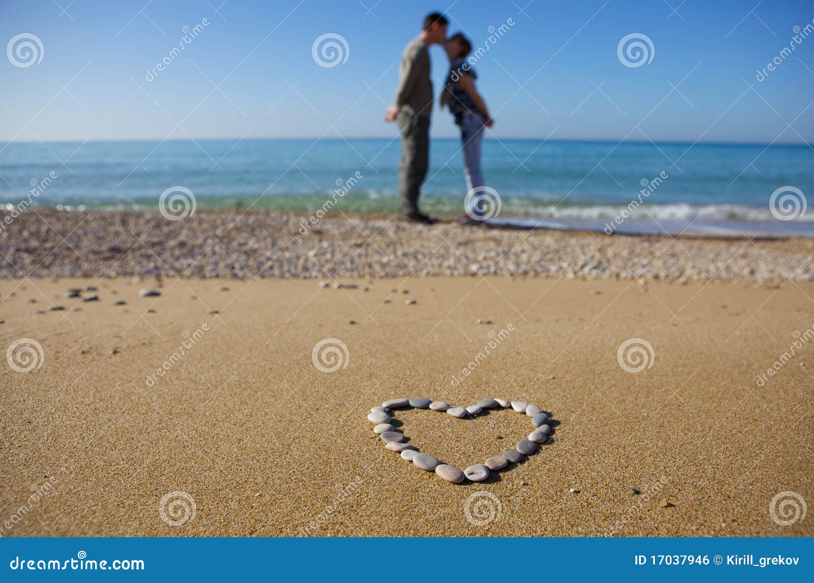 Two Lovers On The Beach Royalty Free Stock Image Image 17037946