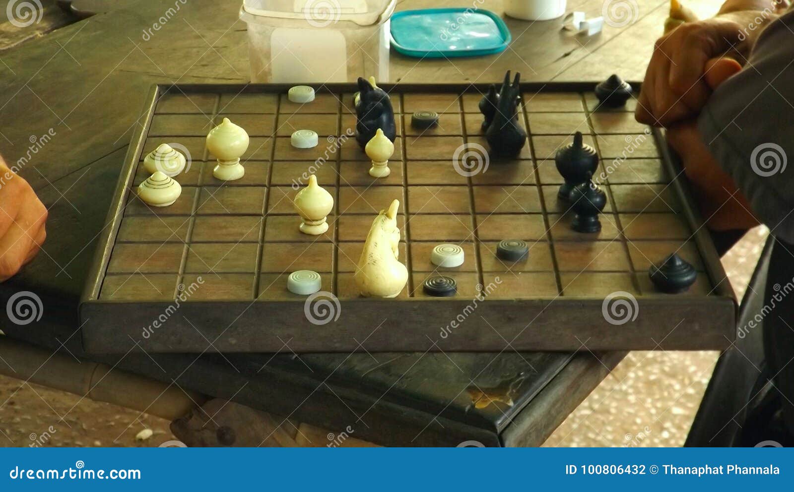 Shess stock photo. Image of table, board, wood, playing - 100806432