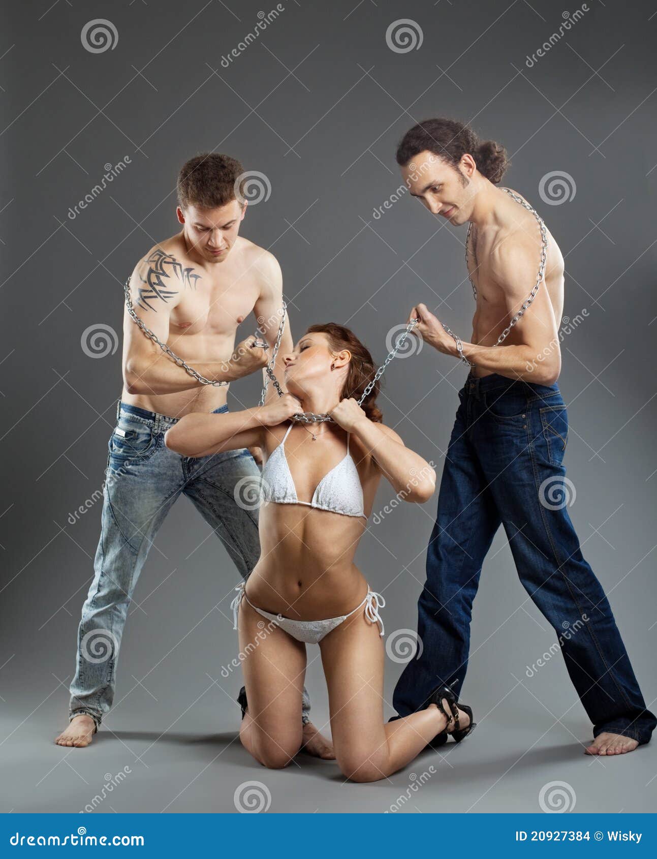 Play Love Games Bdsm Woman Chains Stock Photo 631478312