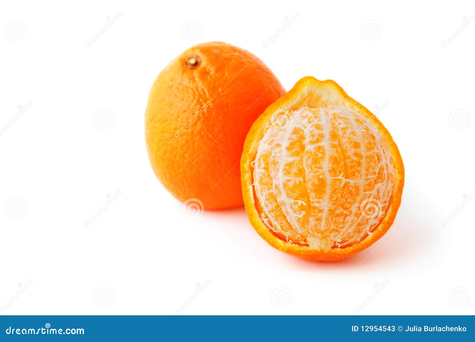 Two mandarins stock image. Image of delicious, sweet 12954543