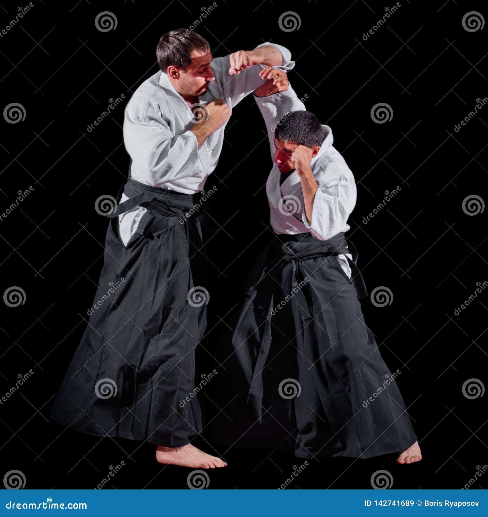 Two Martial Arts Fighters Isolated Stock Image Image of isolated