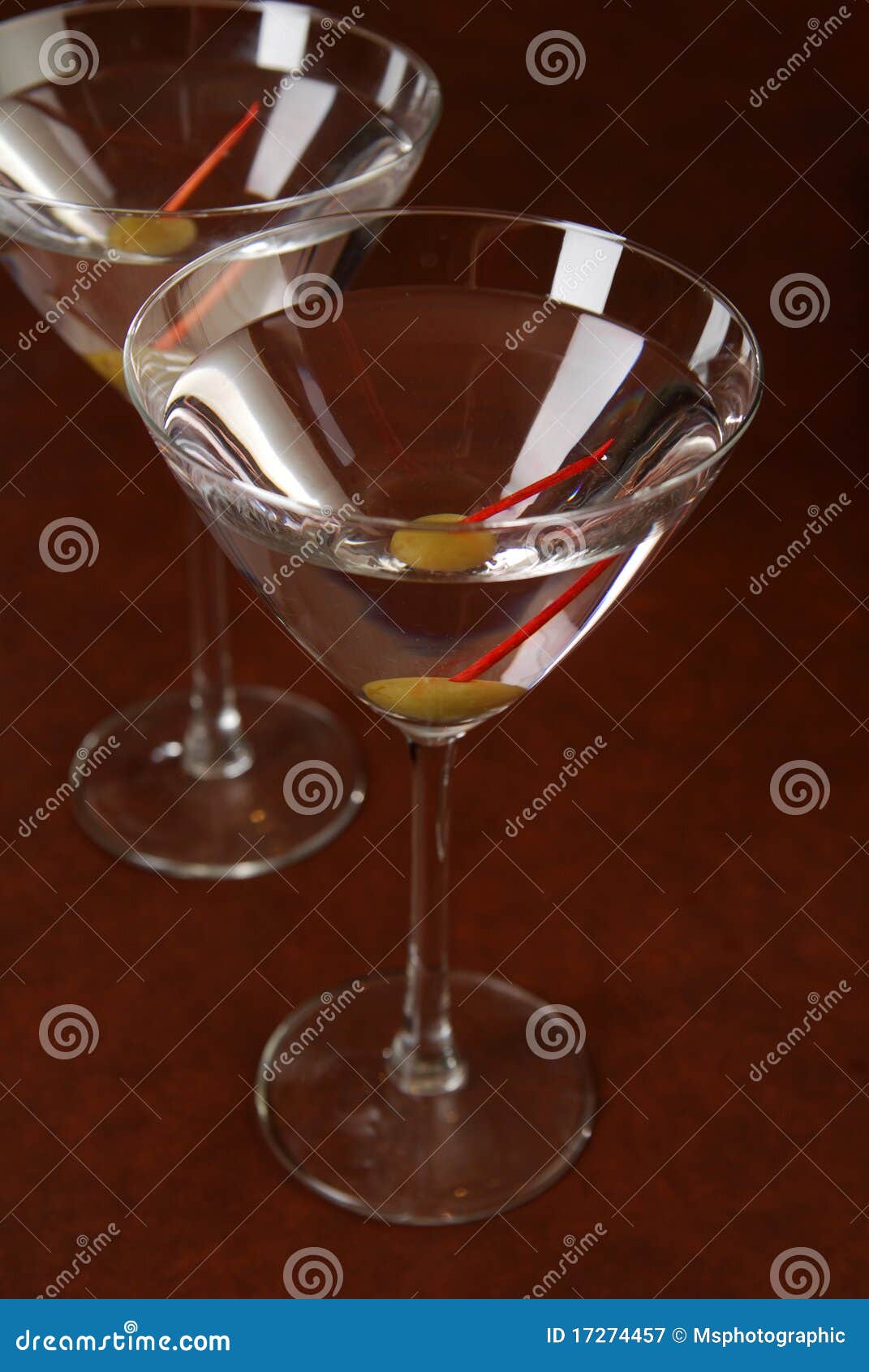 Two martinis stock image. Image of luxurious, vodka, green 17274457