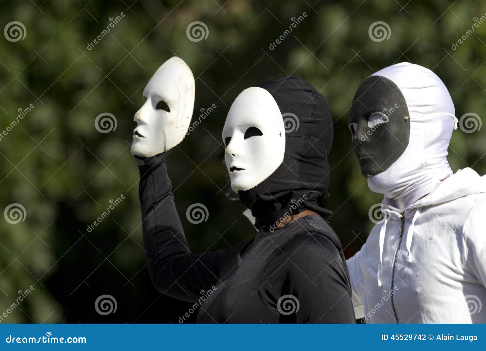 Two Masked Actors Wearing and Suits. Editorial Photography - Image of animation, masks: